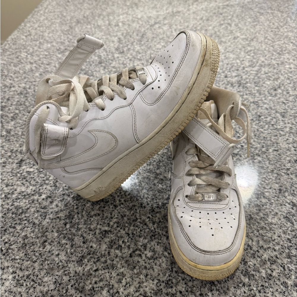 Nike White High-Top Sneakers